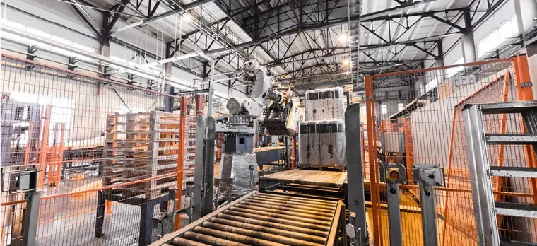Industrial factory production floor