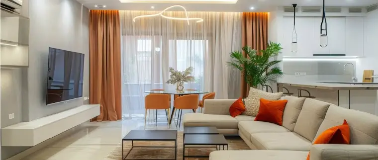 Move-in ready residential interior after specialty cleaning